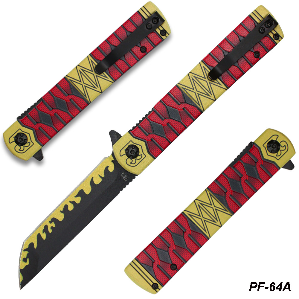 One Piece Sandai Kitetsu Spring Assisted Pocket Knife