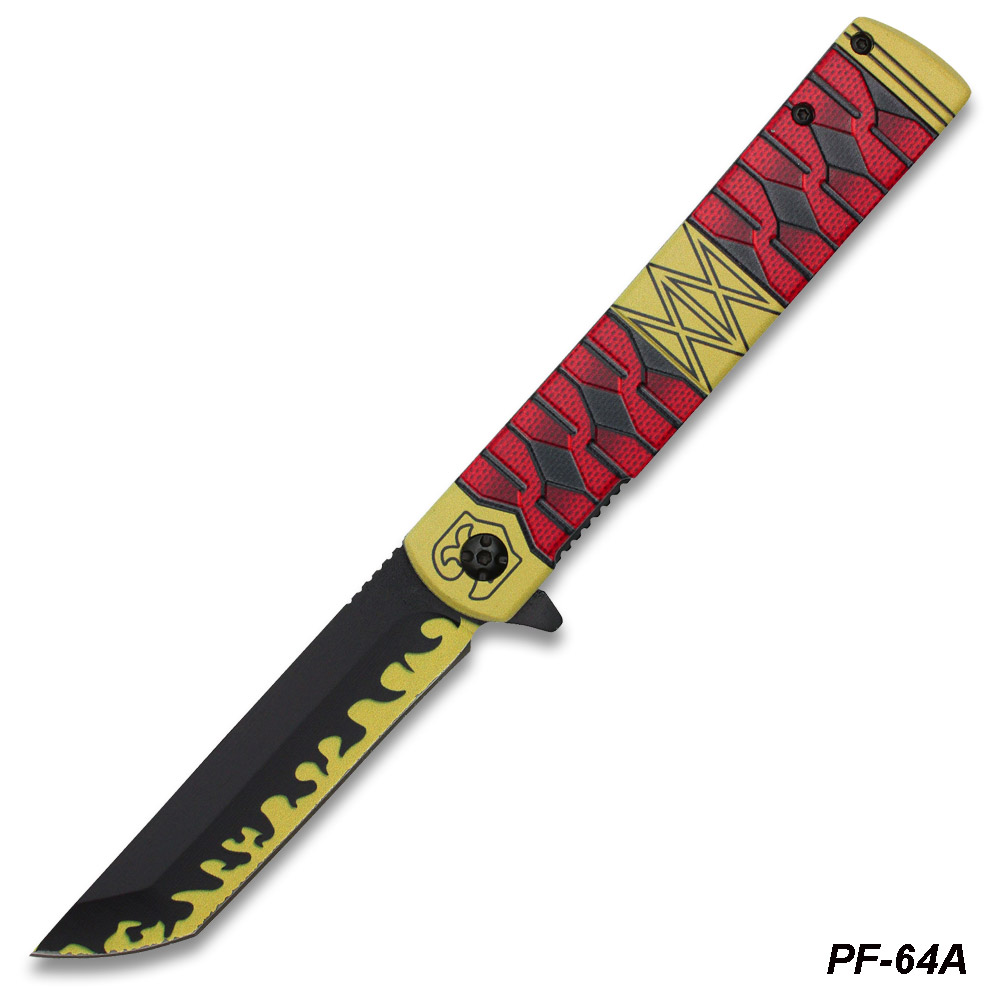 One Piece Sandai Kitetsu Spring Assisted Pocket Knife