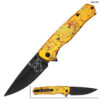Pikachu Orange Handle Spring Assist Pocket Knife