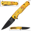 Pikachu Orange Handle Spring Assist Pocket Knife