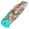 One Piece Anime Print Handle Spring Assist Pocket Knife
