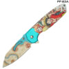 One Piece Anime Print Handle Spring Assist Pocket Knife