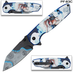 Luffy  Print Handle Spring Assist Pocket Knife