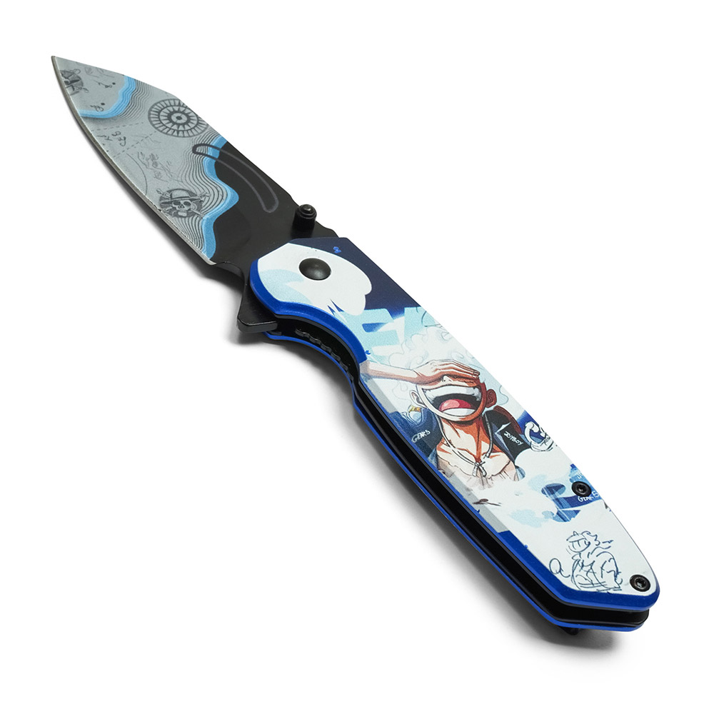 Luffy  Print Handle Spring Assist Pocket Knife