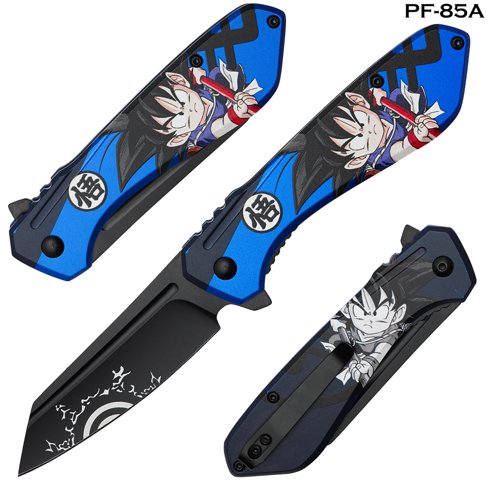 Blue Son Goku Spring Assist Pocket Knife