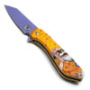 Master Roshi Orange Handle Spring Assist Pocket Knife
