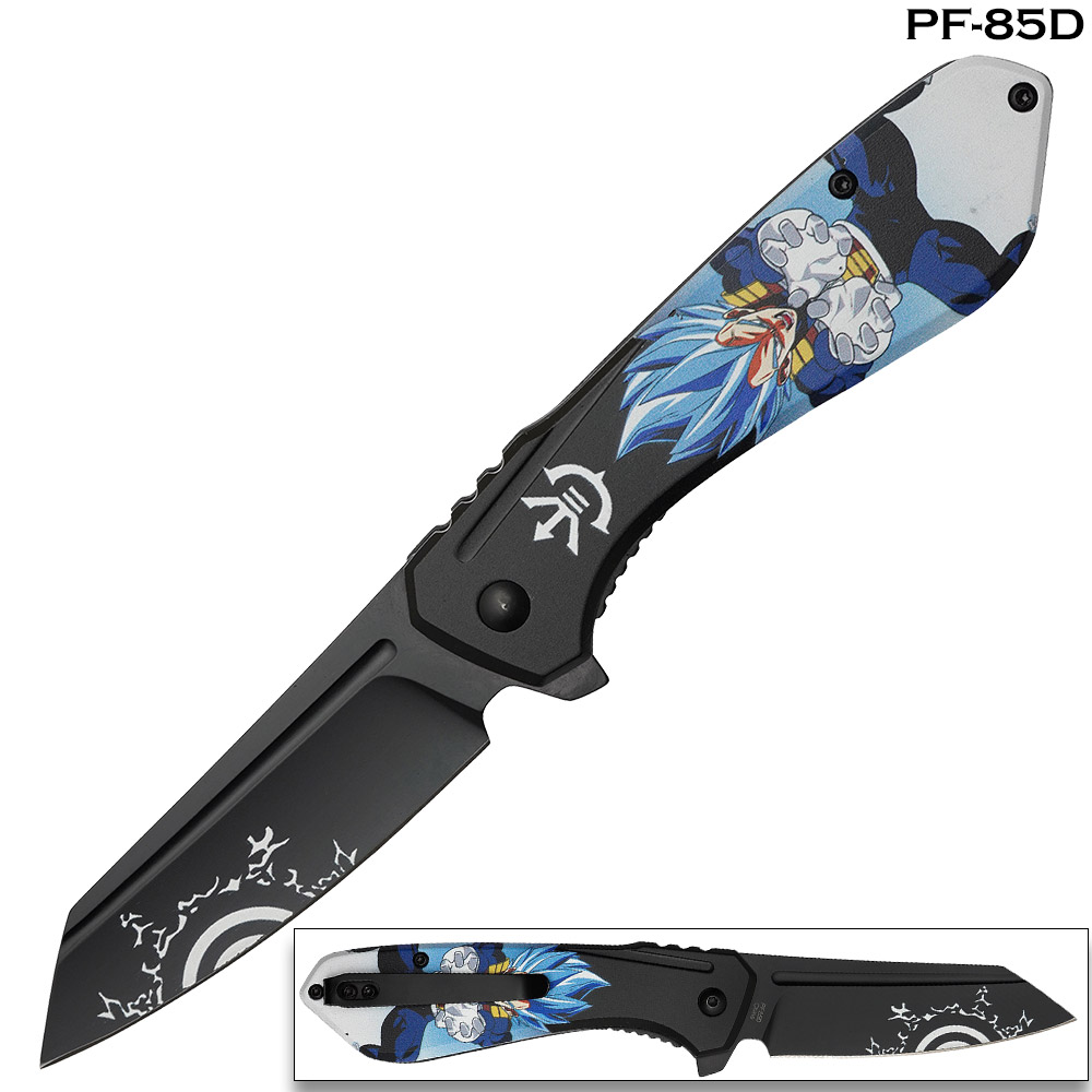Super Saiyan Vegeta Spring Assist Pocket Knife
