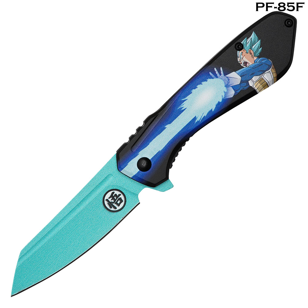 Blue Vegeta Spring Assist Pocket Knife