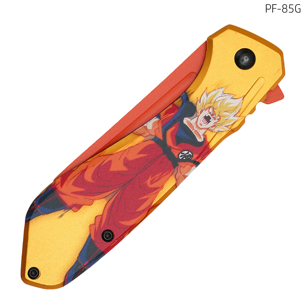 Orange Goku Spring Assist Pocket Knife
