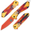 Orange Goku Spring Assist Pocket Knife