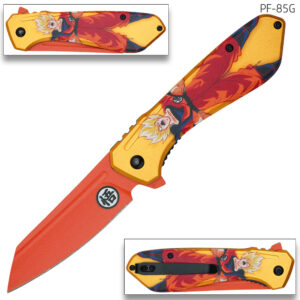 Orange Goku Spring Assist Pocket Knife