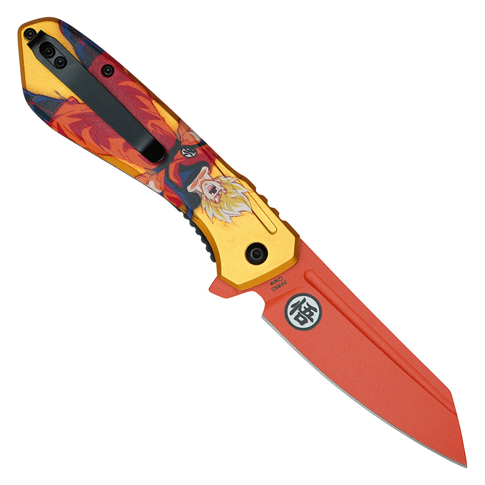 Orange Goku Spring Assist Pocket Knife