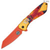 Orange Goku Spring Assist Pocket Knife
