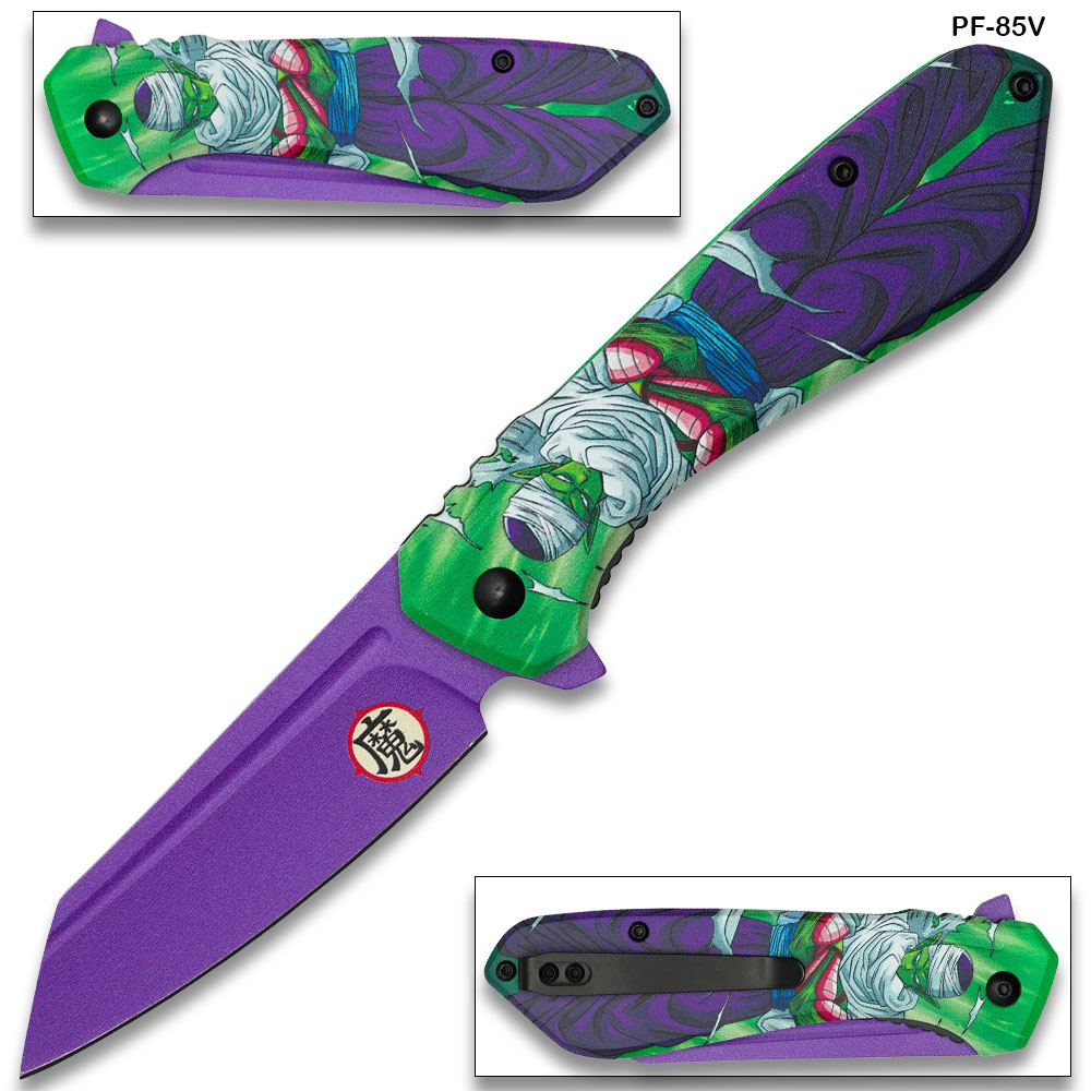 Dragon Ball Z Piccolo Graphic Tanto Folding Knife