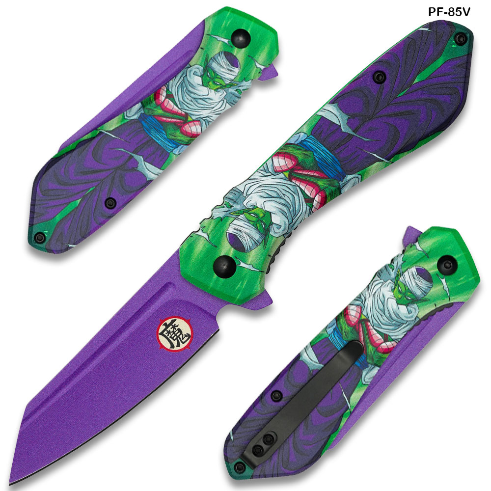 Dragon Ball Z Piccolo Graphic Tanto Folding Knife