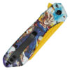 Dragon Ball Z Vegeta Saiyan Fury Graphic Tanto Folding Knife
