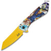 Dragon Ball Z Vegeta Saiyan Fury Graphic Tanto Folding Knife