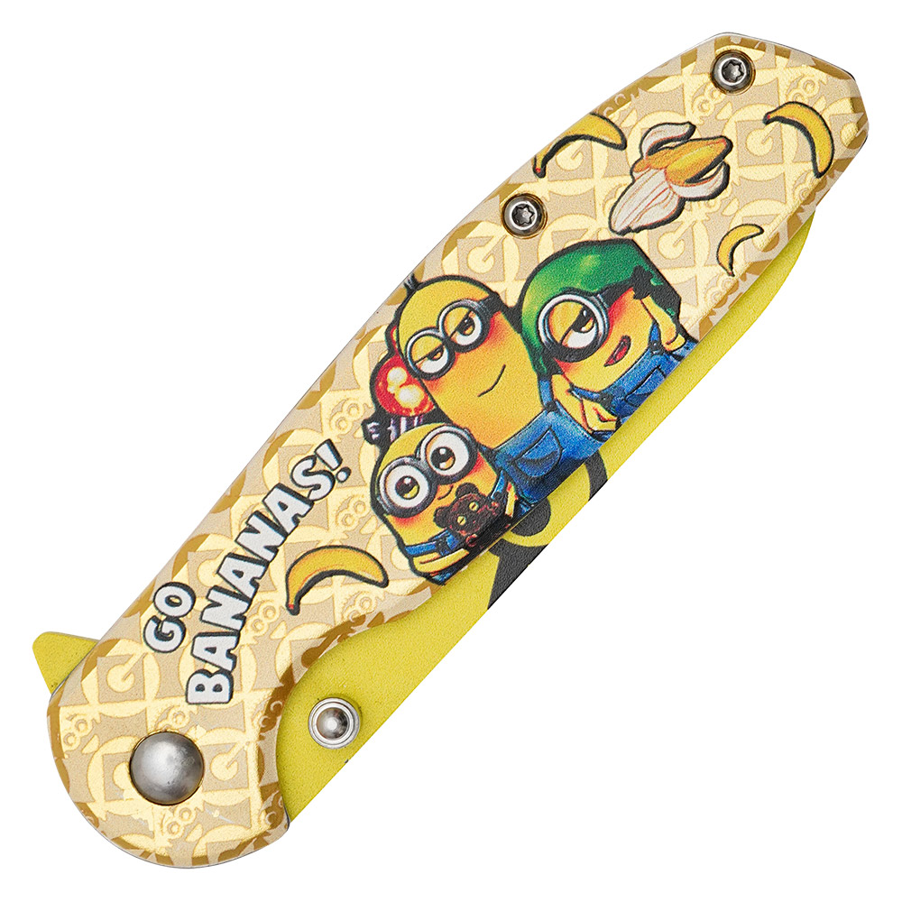 Yellow Minion Spring Assist Pocket Knife
