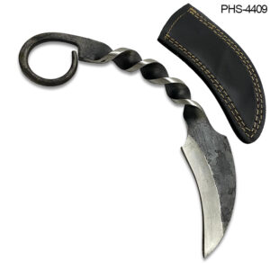 Forged Railroad Spike Twist Karambit