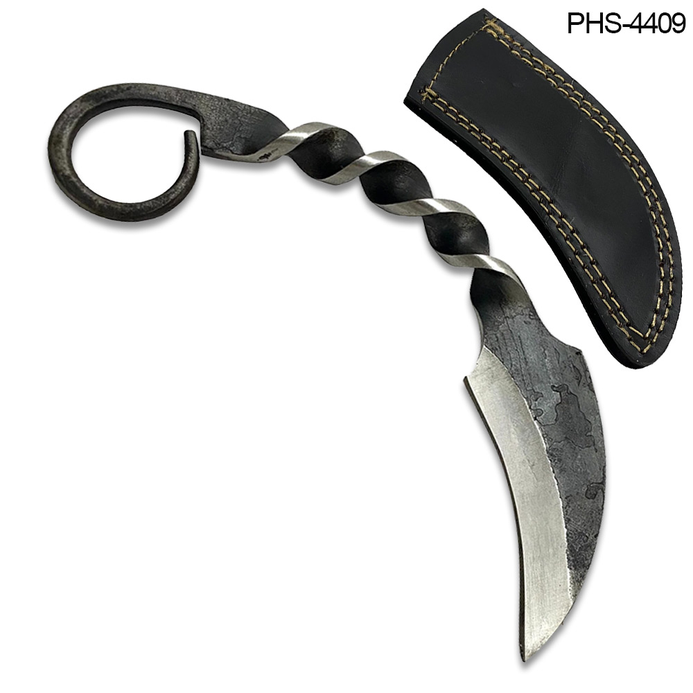 Forged Railroad Spike Twist Karambit
