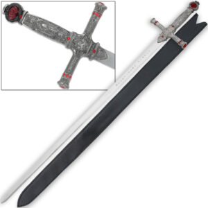 Harry Potter Wizard Sword of Gryffindor All-Metal Godrick w Leather Sheath