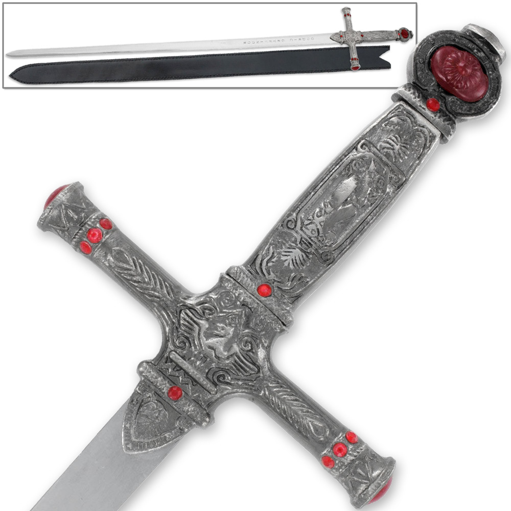 Harry Potter Wizard Sword of Gryffindor All-Metal Godrick w Leather Sheath