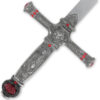 Harry Potter Wizard Sword of Gryffindor All-Metal Godrick w Leather Sheath
