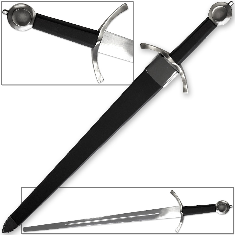 Eric the Red Viking Warrior Sword FULL TANG Blunted Edge w Hardwood Scabbard