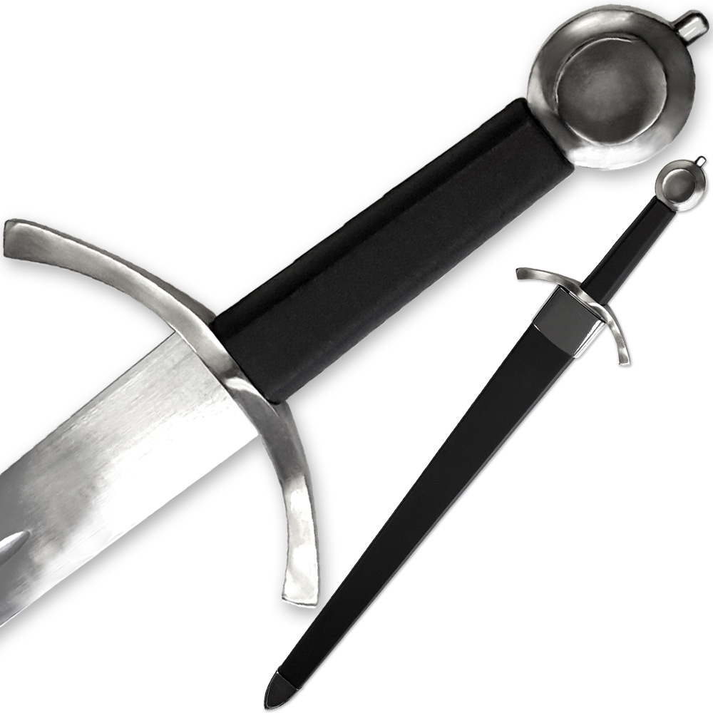 Eric the Red Viking Warrior Sword FULL TANG Blunted Edge w Hardwood Scabbard