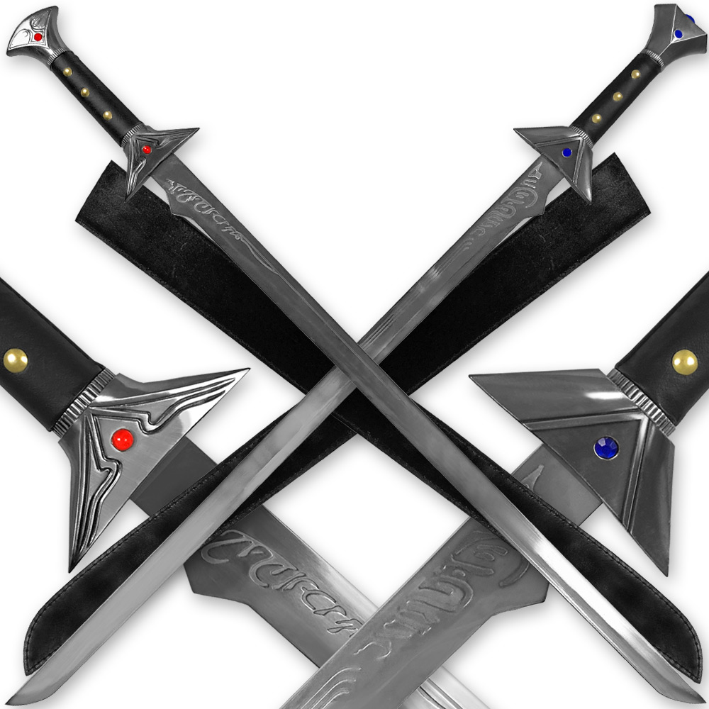 Drizzt's Icingdeath & Twinkle Scimitar Combo Set come With Leather Sheath