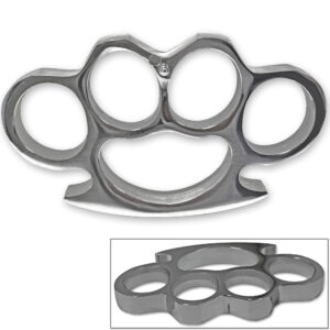 Hard Knocks All Metal Belt Buckle Knuckle Chrome Finished Paper Weight