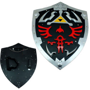 Dark Links Zelda Shield - Extra Large All Steel 25 Inches Black