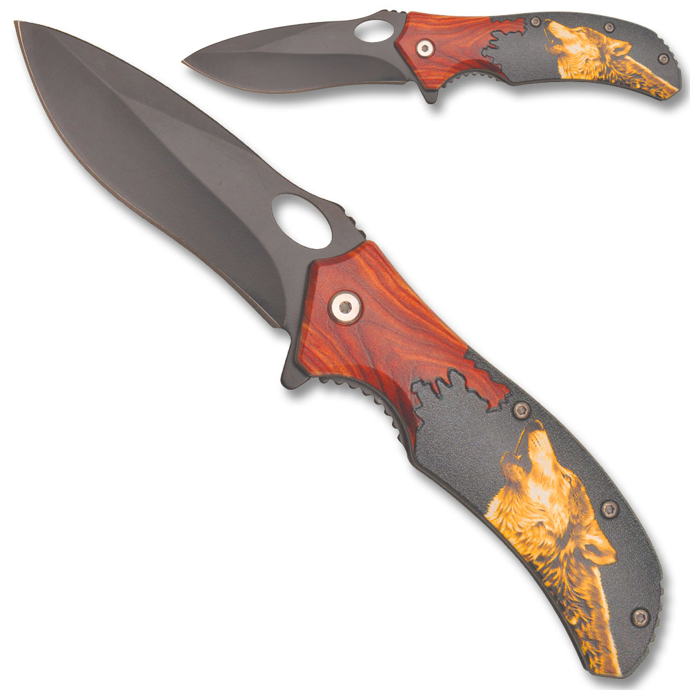 Mountian Wolf Spring Assisted Knife