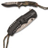 Spring Assisted Knife Camo Handle Camo Cord Wrap