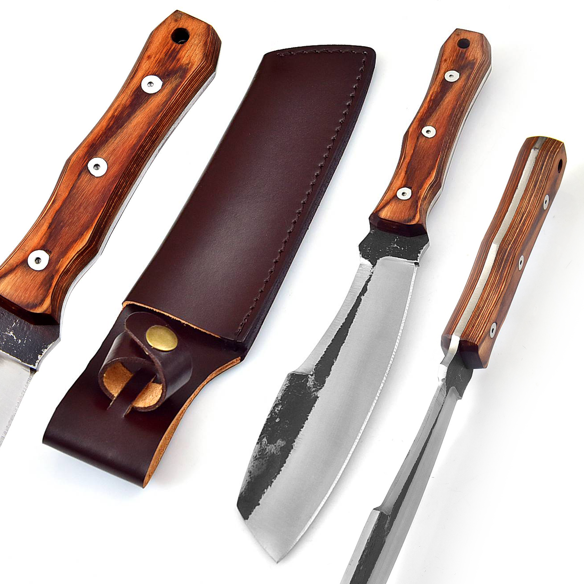 WHITE DEER 1095 Forged Steel  Hand Made Knife Tanto Blade Full Tang