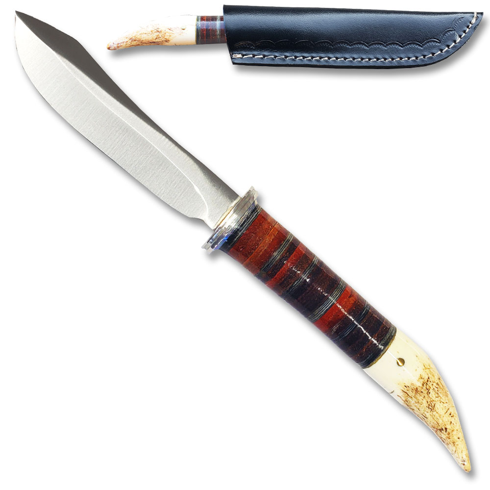 Scorpion Style Skinner Knife With Bone Handle