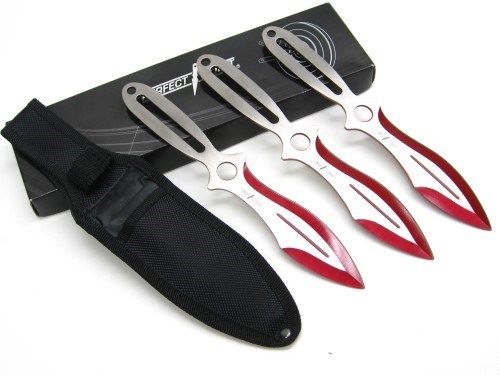 Holy Terror Perfect Point Throwing Knife Set - Red