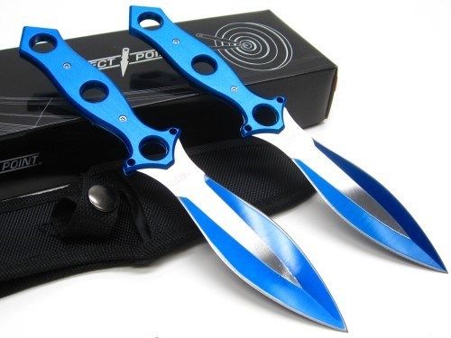 PERFECT POINT PP-089-2BL THROWING KNIFE SET 9" OVERALL