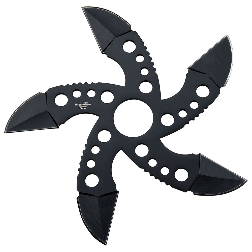 5 POINT THROWING STAR SET BLACK