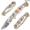 Doggie Spring Assist Pocket Knife - Tan