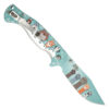 Doggie Spring Assist Pocket Knife - Teal