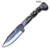 Forged Iron Railroad Twisted Handle Hunter Knife