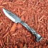 Forged Iron Railroad Twisted Handle Hunter Knife