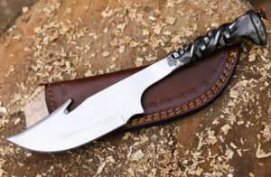 Handforged Iron Railroad Twisted Handle Tracker Gut Hook Knife II