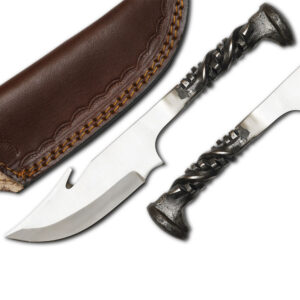 Handforged Iron Railroad Twisted Handle Tracker Gut Hook Knife II