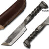Twisted Railroad Spike Carbon Steel Japanese Tanto Knife