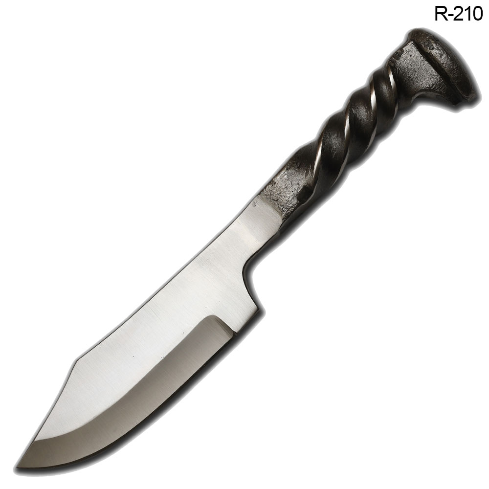 Handforged Twisted Railroad Spike Knife
