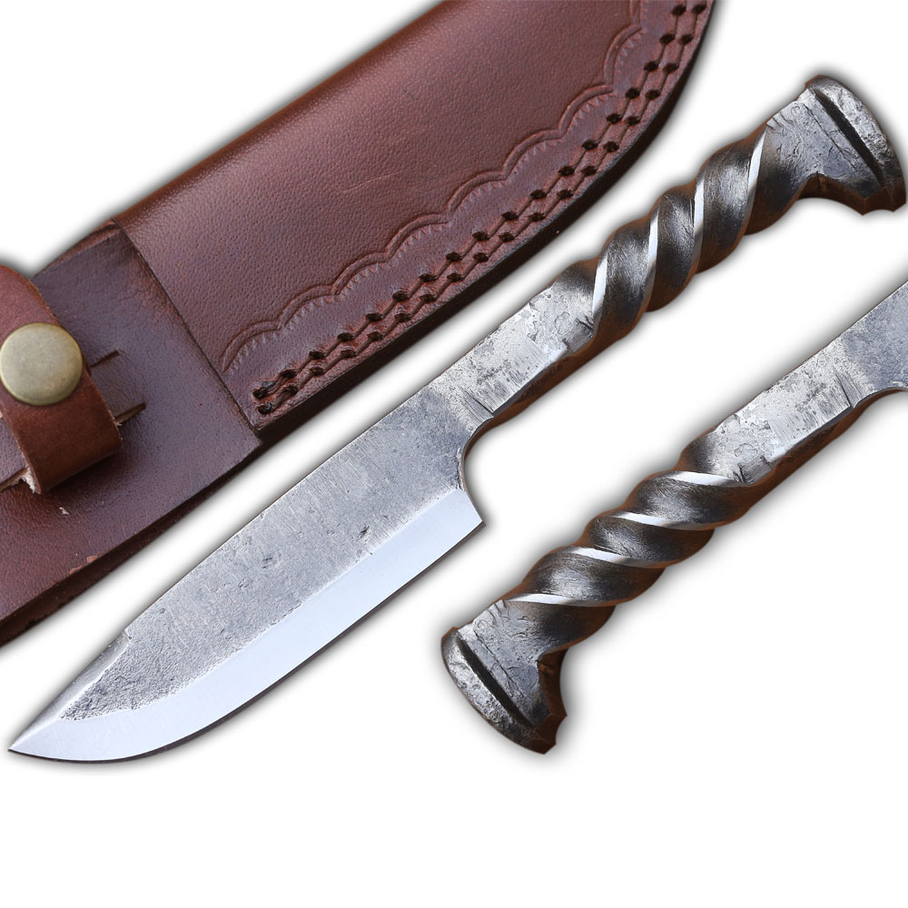 Railspike HandForged Railroad Twisted Knife
