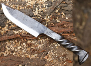 Railspike HandForged Railroad Twisted Knife