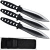DeadEye Precision Throwing Knife Set 3pc Two Tone Black Stainles